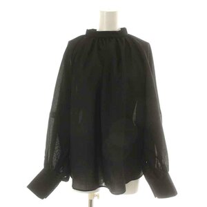  Adore ADORE 22AW dry viera blouse long sleeve gya The - wool .38 M black black 531-2210030 /NW33 lady's 