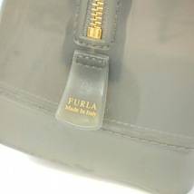 フルラ FURLA Candy Bag ハンドバッグ ボストンバッグ チャーム付き グレー /TK レディース_画像7