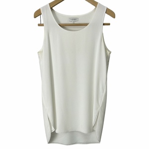  Moga MOGA tank top no sleeve round cut white white 2 lady's 