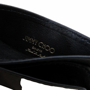 ジミーチュウ JIMMY CHOO レザーカードケース 名刺入れ 定期入れ スタースタッズ 黒 ブラック 0409 レディースの画像6