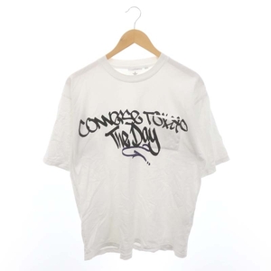 コンバース CONVERSE Tシャツ カットソー 半袖 プルオーバー クルーネック プリント コットン 3 L マルチカラー /YQ ■OS