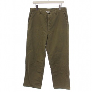 a- men ARMEN chino pants wide pants button fly 3 L khaki /BM lady's 