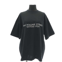 クチュールドアダム COUTURE D'ADAM THE ROLLING STONES Tシャツ カットソー 半袖 黒 ブラック /AT ■OS レディース_画像1