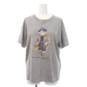 ポロ バイ ラルフローレン Polo by Ralph Lauren Polo ベア ジャージー Tシャツ カットソー 半袖 M グレー /DF ■OS レディース