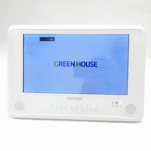 グリーンハウス GREENHOUSE 防水ポータブルDVDプレーヤー 9インチ お風呂 動作確認済 白 ホワイト その他_画像4