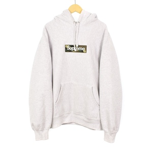 シュプリーム SUPREME 23AW Box Logo Hooded Sweatshirt Ash Grey ボックスロゴ フーデッドスウェットシャツ パーカー フーディー M グレー