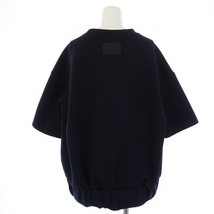 コグザビッグスモーク COGTHEBIGSMKE 23SS HILLARY TOP AIRLY COCOON JERSEY カットソー 半袖 F 紺 レディース_画像3