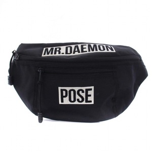 pameo Poe zPAMEO POSE body bag belt bag Logo embroidery black black 231761900201-01 /BM lady's 