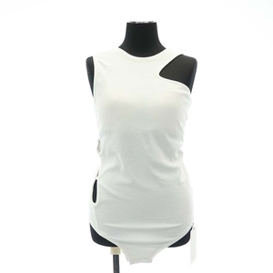  unused goods mezzo n special MAISON SPECIALasime pie ru body suit no sleeve cut and sewn F white white /HS #OS lady's 