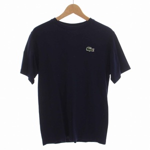 ラコステ LACOSTE La TOKYO Capsule Tシャツ カットソー 東京ロゴ 半袖 S 紺 ネイビー /YM メンズ