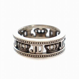  Justin Davis Justin Davis Crown кольцо кольцо JD Logo SV925 23 номер серебряный /YM мужской 