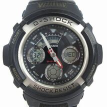 カシオジーショック CASIO G-SHOCK 腕時計 アナデジ クオーツ AW-590-1AJF 黒 ブラック ウォッチ ■SM1 メンズ_画像1