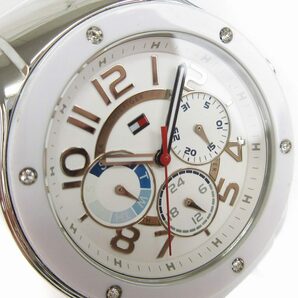 トミーヒルフィガー TOMMY HILFIGER 腕時計 アナログ クオーツ ラウンド型 ラバー 1781310 白 ホワイト ウォッチ ■SM1 レディースの画像3