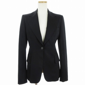  Gucci GUCCI tailored jacket blaser single wool 115361 ZF047 black black 38 S corresponding lady's 