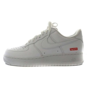 未使用品 ナイキ NIKE × supreme シュプリーム AIR FORCE 1 LOW SP WHITE スニーカー シューズ US9.5 27.5cm 白