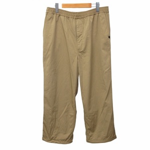 ダイワ ピアサーティナイン DAIWA PIER39 美品 TECH EASY TROUSERS TWILL ナイロンパンツ ウエストコード ベージュ L