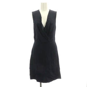 3.1 Philip rim 3.1 phillip lim One-piece knees height no sleeve silk 0 navy blue navy /NR #OS lady's 