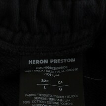 ヘロンプレストン HERON PRESTON ジョガーパンツ プリント コットン L 黒 ブラック HMCH008S20809030 /AN11 ■JS メンズ_画像3