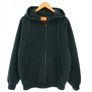 フリークスストア FREAKS STORE Orange コラボ パーカー ジップアップ 裏起毛 長袖 M 緑 グリーン 213-1206 /TK メンズ