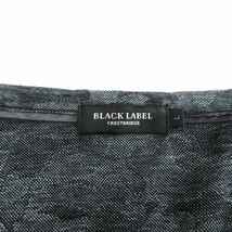 ブラックレーベルクレストブリッジ BLACK LABEL CRESTBRIDGE Tシャツ カットソー 半袖 迷彩 カモフラ ヘンリーネック ブラック 黒 L ■SM1_画像3