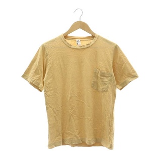 マーガレットハウエル MHL. ポケット 半袖 Tシャツ カットソー クルーネック M ベージュ /AT ■OS メンズ