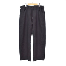 アンセルム ANCELLM 23AW L/W EASY SLACKS ネルスラックス パンツ 3 黒 ブラック ANC-PT33 メンズ_画像1