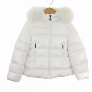  Moncler MONCLERji knee jacket GINNY JACKET down jacket long sleeve hood fur F29541A58012 white 6 115cm #SM1 Kids 