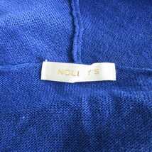 ノーリーズ Nolley's 美品 フレンチリネンボレロカーディガン 半袖 青 ブルー Fサイズ フリーサイズ 0416　 レディース_画像7