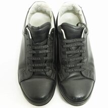 ボッテガヴェネタ BOTTEGA VENETA スニーカー ローカット シューズ レザー ブラック 黒 40 1/2 25.5cm位 メンズ_画像3