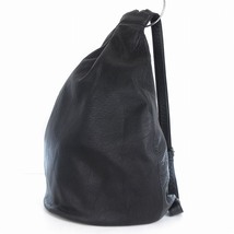 ディスコード 美品 Yohji Yamamoto SOFT CALF SHRINK LEATHER BACK PACK リュックサック バックパック レザー 黒 鞄 ■SM1_画像1