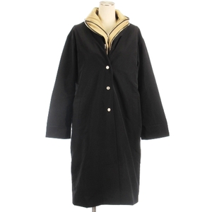  Hiroko Koshino HIROKO KOSHINO 3WAY пальто с хлопком подкладка черный бежевый 38 #ECS женский 