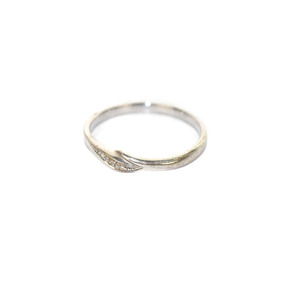 Звездные ювелирные ювелирные украшения бриллиантовое кольцо кольцо кольцо K10 Diamond 0,01CT 11 Белое золото 2JR0386 /YI10.
