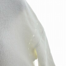 バンヤードストーム BARNYARDSTORM 美品 Vネックニット セーター 長袖 白 ホワイト Fサイズ 0422 レディース_画像6