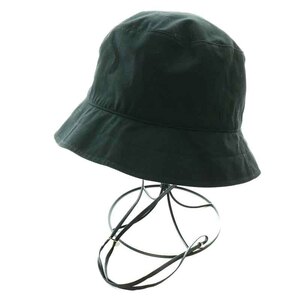 キジマタカユキ CLANE デタッチャブルストラップバケットハット DETACHABLE STRAP BUCKET HAT 帽子 コットン 1 57cm 黒 14136-8212