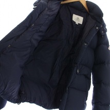 ピレネックス Pyrenex REIMS JACKET SMOOTH フード ダウンジャケット ジップアップ ワッペン M 紺 ネイビー HMI015 /BM メンズ_画像4