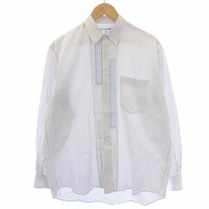 コムデギャルソンシャツ COMME des GARCONS SHIRT 90's ヴィンテージ シャツ 長袖 ストライプ フランス製 S 白 ホワイト /BM メンズ