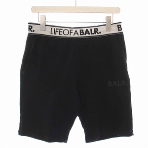 ボーラー BALR. ショートパンツ ハーフパンツ スウェット M 黒 ブラック /YM メンズ