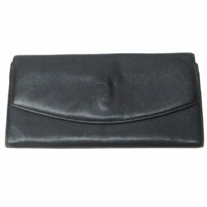  Christian Dior Christian Dior long wallet long wallet leather Logo flap black black #GY14 0419 lady's 