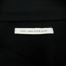 レディラックルカ LADY LUCK LUCA カットソー 長袖 タック バックギャザー ブラック 240422E レディース_画像3