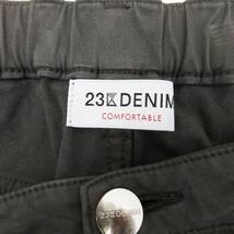 23区 オンワード樫山 DENIM ストレッチフィットスキニー デニム パンツ ジーンズ 46 グレー 240418E レディース_画像3