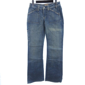  Yanuk YANUK flair Denim брюки джинсы индиго 26 #ECS женский 