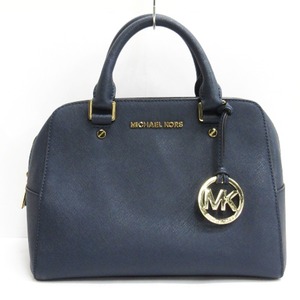 マイケルコース MICHAEL KORS 2WAY ハンドバッグ ショルダー レザー ネイビー ■ECS レディース