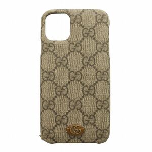  не использовался товар Gucci GUCCI Ophidia off .tiaiphone11 для iPhone смартфон кейс GGs шкив m парусина оттенок бежевого 625710 617664