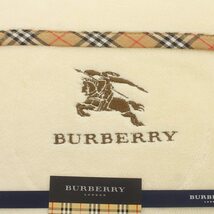 バーバリー BURBERRY コットンボアシーツ ノバチェック ロゴ刺繍 パイル 140×240cm ベージュ /IR ■GY18 その他_画像2