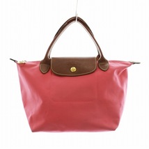 ロンシャン LONGCHAMP プリアージュ ハンドバッグ ミニトート ロゴ ナイロン 無地 ピンク ■GY05 /MQ レディース_画像1