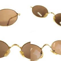 カルティエ Cartier ヴィンテージ サングラス 眼鏡 メタルフレーム 金属フレーム 49□21 ゴールドカラー_画像9