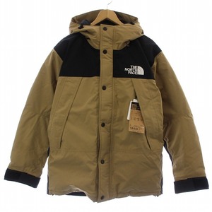 未使用品 THE NORTH FACE 22AW MOUNTAIN DOWN JACKET マウンテン ダウンジャケット フード付き 防水 ケルプタン ベージュ 黒 ND92237