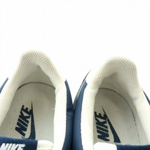 ナイキ NIKE クラシックコルテッツナイロン CLASSIC CORTEZ NYLON スニーカー ローカット スエード ロゴ US9 27cm 紺 白 807472-410_画像4