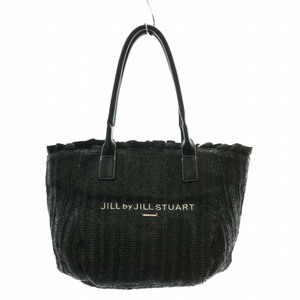 ジルスチュアート JILL STUART トートバッグ ハンド マグネット ロゴ 刺繍 黒 ブラック /XZ ■GY11 レディース