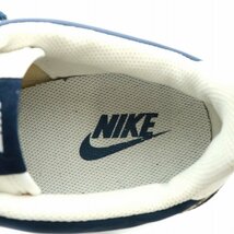 ナイキ NIKE クラシックコルテッツナイロン CLASSIC CORTEZ NYLON スニーカー ローカット スエード ロゴ US9 27cm 紺 白 807472-410_画像7